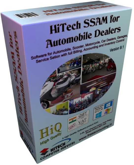 Automotive tuning software, service bill in HiTech GST, ansys automotive, Garage Manager , software for two wheeler service stations, Software for Automobile Dealers, Vehicle Sales Software, Pharmacy Automation Systems, Sales Automation Software, Promote Business Accounting Software and Earn Money, Vehicle Sales and Service Management Software, Automobile Software, Resellers are offered attractive commissions. International Business. Visit for trial download of Financial Accounting software for Traders, Industry, Hotels, Hospitals, petrol pumps, Newspapers, Automobile Dealers, Web based Accounting, Business Management Software